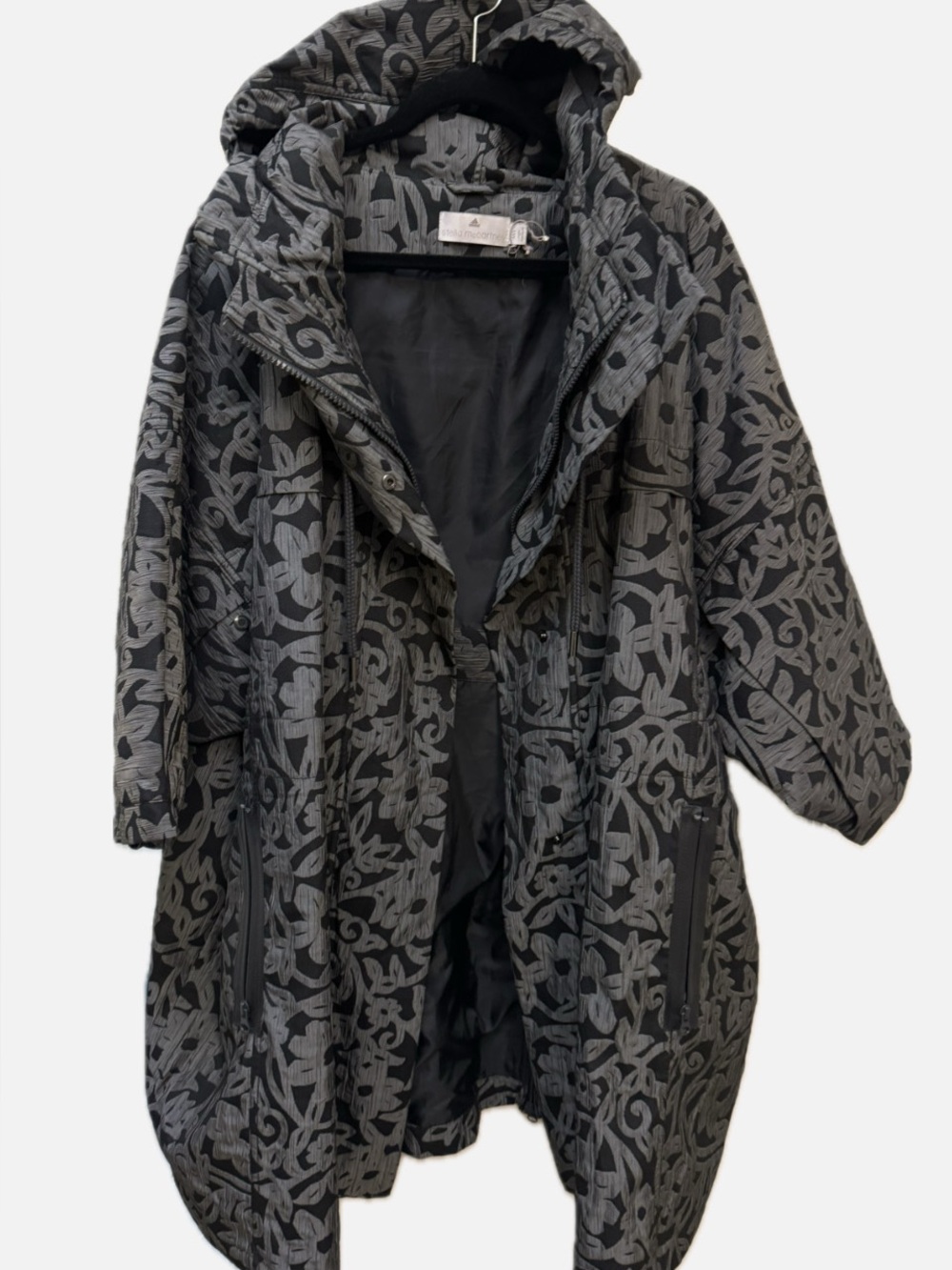 ❤️ adidas by Stella McCartney Oversized Floral Hooded Parka Coat